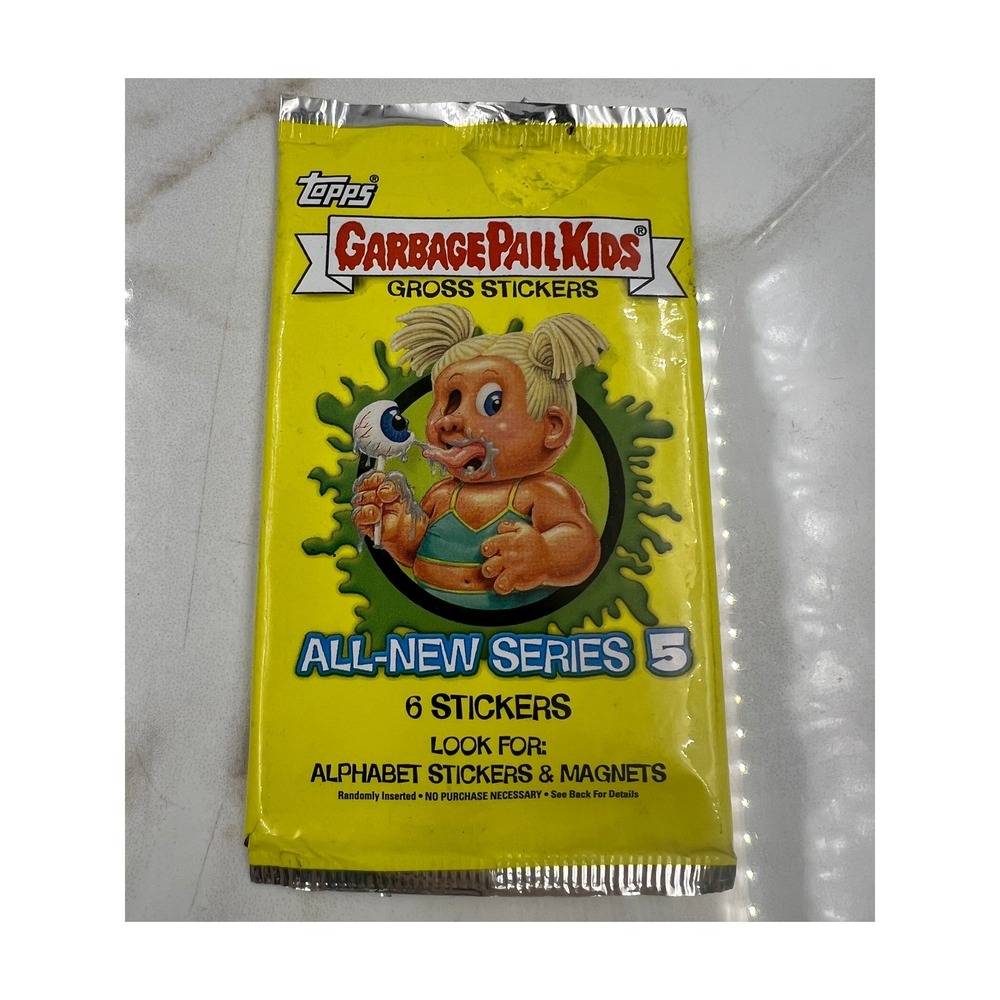 2006 Topps Garbage Pail Kids All-New Series 5 Lot of 6 Stickers with Wrapper